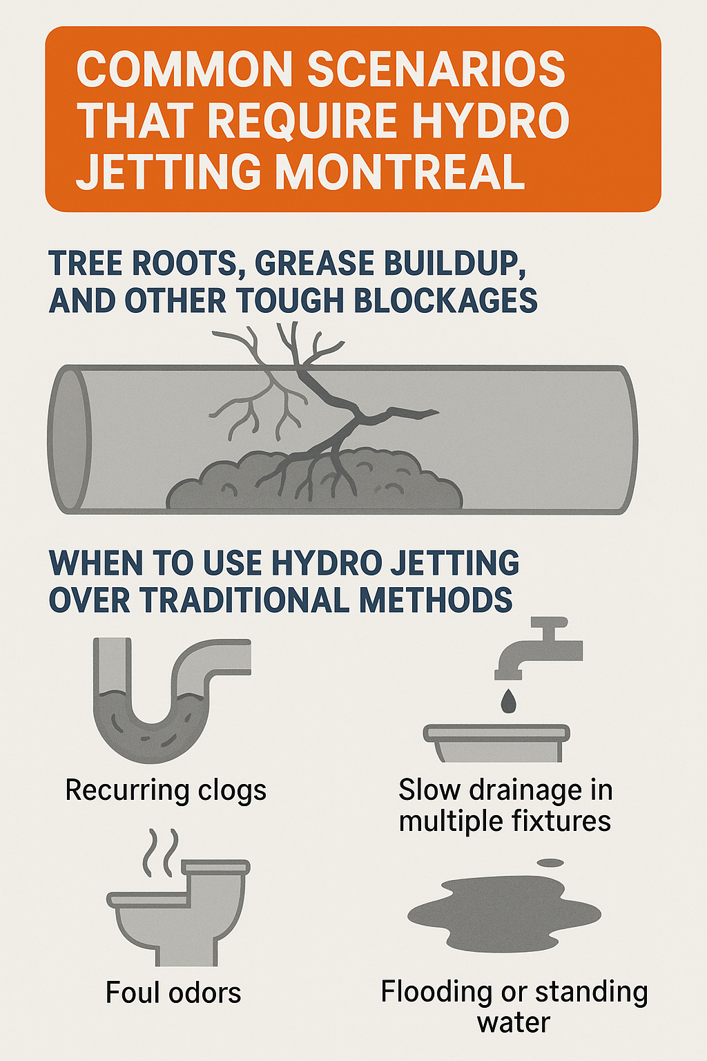 Right Plumbing Experts in Montreal for Hydro Jetting